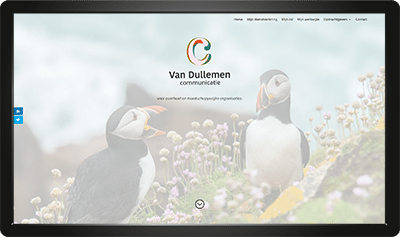 Webdesign van Dullemen Communicatie homepage