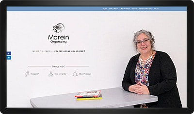 Webdesign Marein Organizing homepage